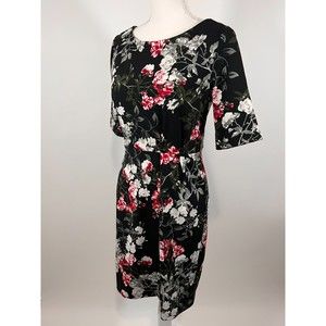 Banana Republic Black Floral Dress